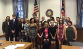 Students of OHIO's Summer Law and Trial Institute with Judge McCarthy