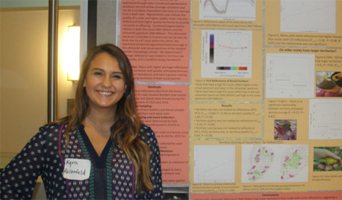 Kyra Reisenfeld presenting her poster at OARC.